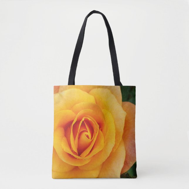 gul ros blommar tygkasse (Framsida)