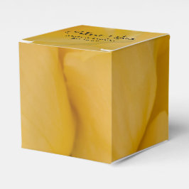 Gul ros Blommigt Bröllop Presentaskar