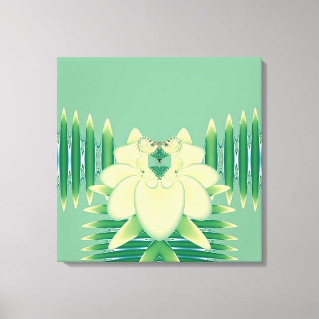 Gul ros canvastryck (Framsida)