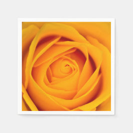 Gul ros Cocktail papper napkin Pappersservett