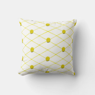 Gul ros Criss Kor Quilt Mönster Pillows Kudde