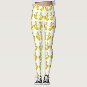 Gul ros Fabric. Leggings