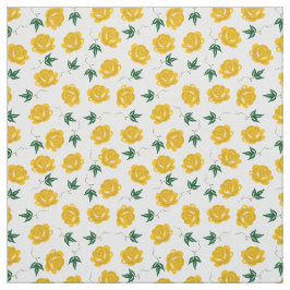 Gul ros Fabric Tyg