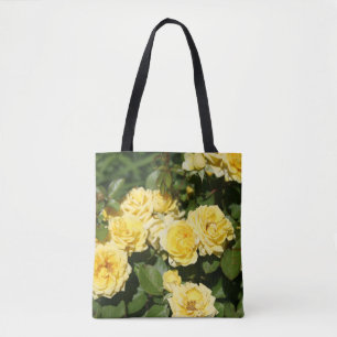 Gul ros Flower Patch Tygkasse