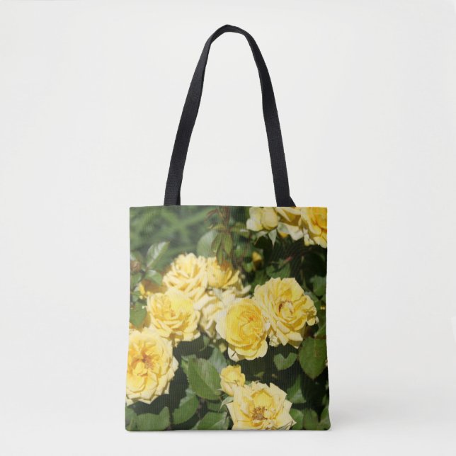 Gul ros Flower Patch Tygkasse (Framsida)