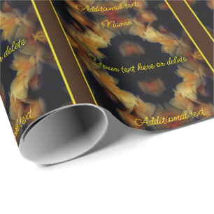 Gul ros Flowers Elegant Personlig Presentpapper