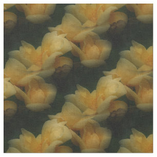 gul ros Flowers Nature Art Mönster Tyg