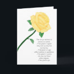Gul ros Friend Birthday Card Kort<br><div class="desc">Söt vänner fyller år med ett gul ros,  vänskapens symbol. Det här kortet är anpassade med personligen.</div>