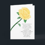 Gul ros Friend Birthday Card Kort<br><div class="desc">Söt vänner fyller år med ett gul ros,  vänskapens symbol. Det här kortet är anpassade med personligen.</div>