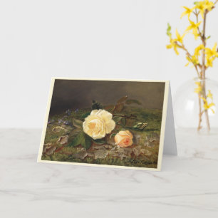 Gul ros, Grattis på födelsedagen Kort