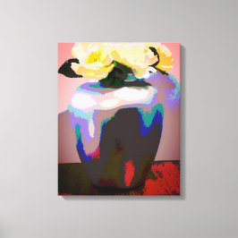 Gul ros i Texas Canvastryck