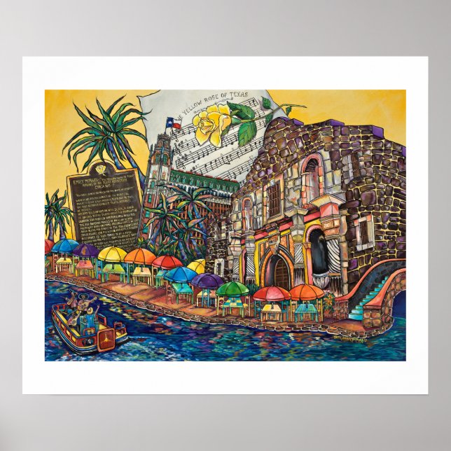 Gul ros i Texas Poster (Framsidan)