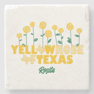 Gul ros i Texas - Ro Garden Stenunderlägg