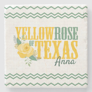 Gul ros i Texas - Single Ro Stenunderlägg