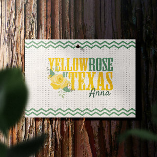 Gul ros i Texas - Single Ro Vykort