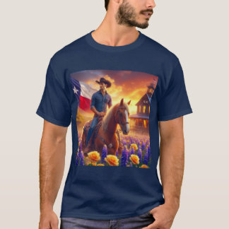 Gul ros i Texas T Shirt