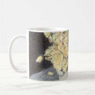 Gul ros i Vas av Caillebott Impressionist Kaffemugg