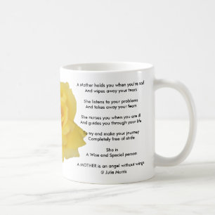 Gul ros Kaffemugg