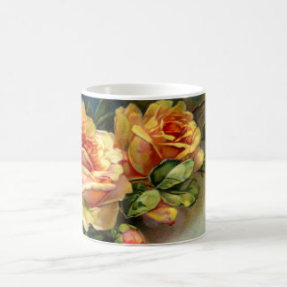 Gul ros kaffemugg