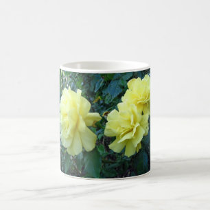 Gul ros kaffemugg