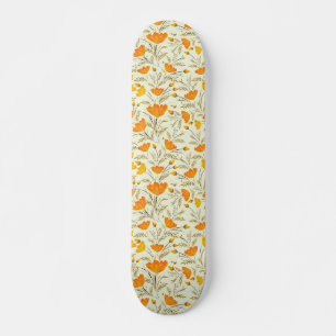 Gul ros mini skateboard bräda 18,5 cm