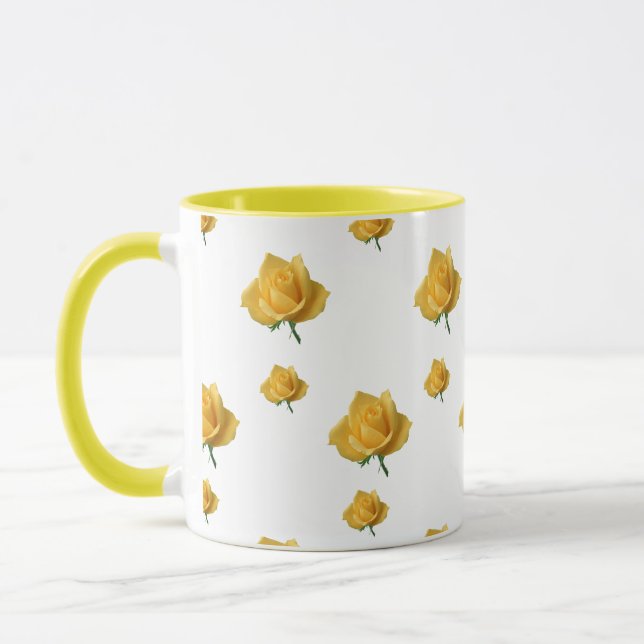 Gul ros mugg (Vänster)