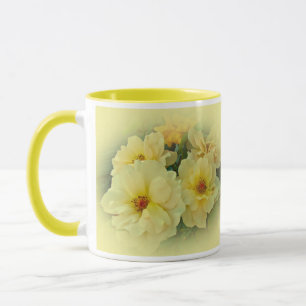 Gul ros mugg