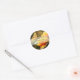 Gul ros och Butterfly Wedding Favor Stickers Runt Klistermärke (Envelope)