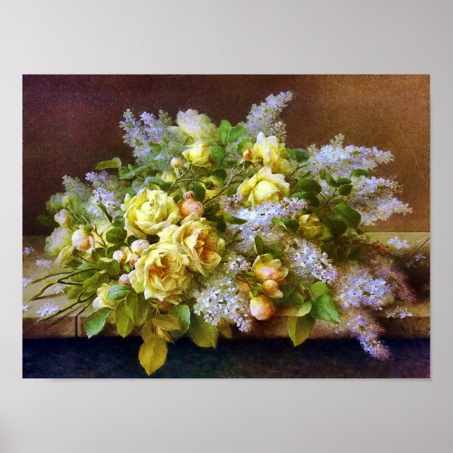 Gul ros och Lilacs Poster (Framsidan)