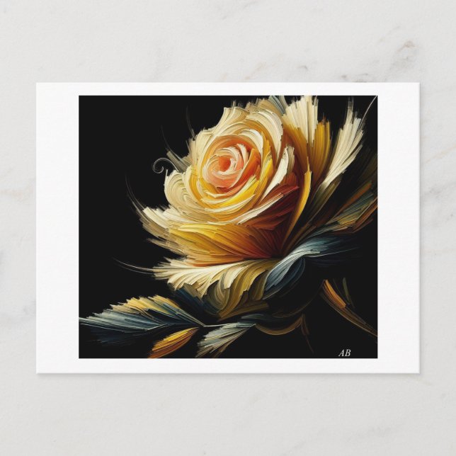 Gul ros på Svarta havet Vykort (Framsida)