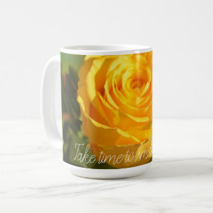 Gul ros Personlig Kaffemugg