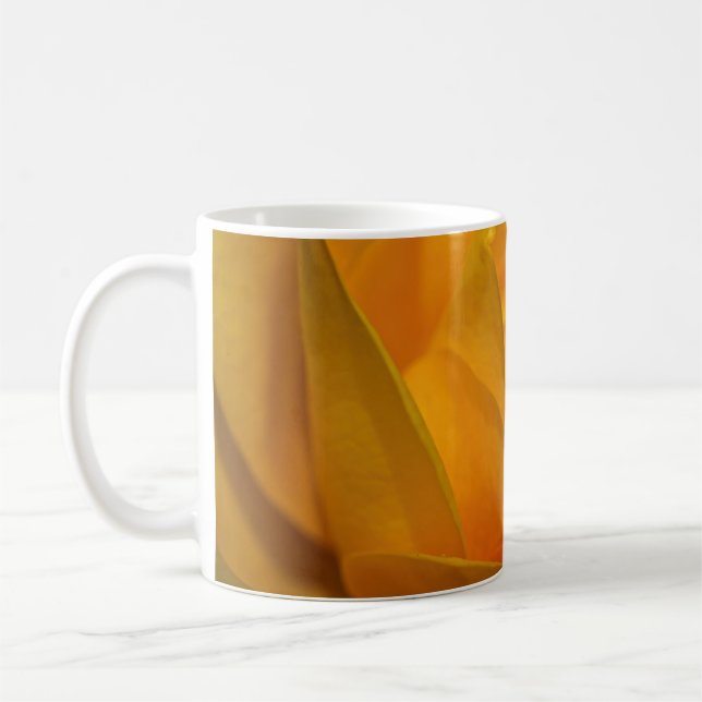 Gul ros Petals Kaffemugg (Vänster)