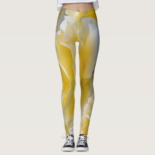 Gul ros petals leggings
