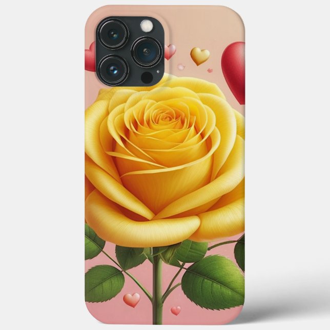 Gul ros Phone Case (Baksida)