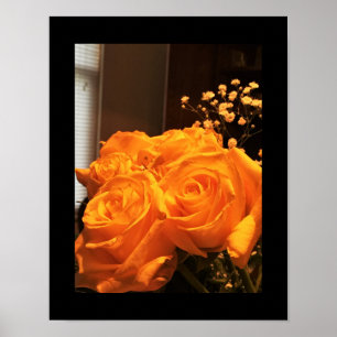 Gul ros Photo Poster