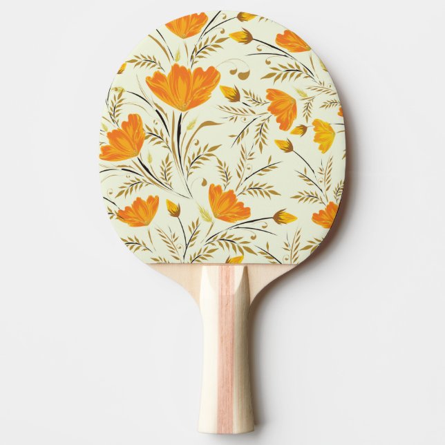 Gul ros pingisracket (Framsidan)