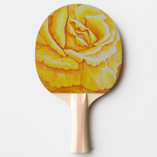 Gul ros pingisracket (Framsidan)