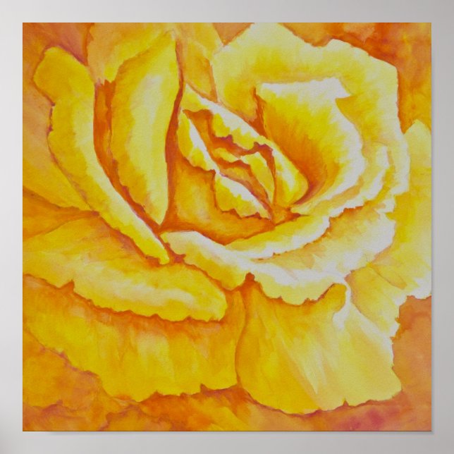 Gul ros poster (Framsidan)