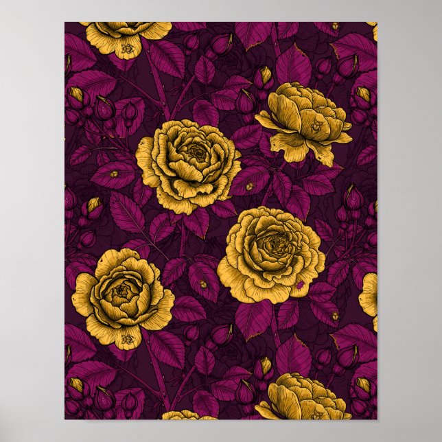 Gul ros poster (Framsidan)
