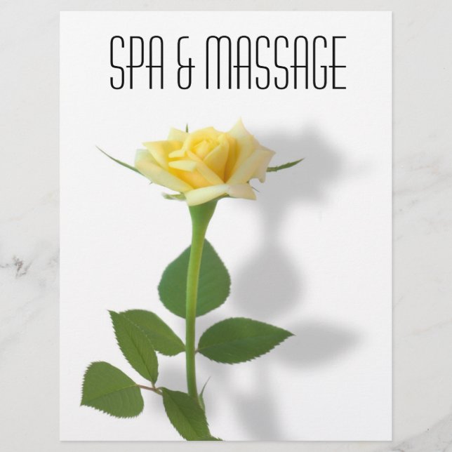 Gul ros reklamblad (Framsidan)