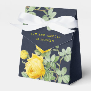 Gul ros Romantic Bröllop Presentaskar