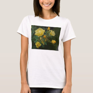 gul ros Rustig blommigt boho Women tanktop Tröja