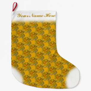 Gul ros Stocking Ro JulStocking Custo Stor Julstrumpa