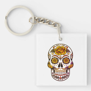 Gul ros Sugar Skull