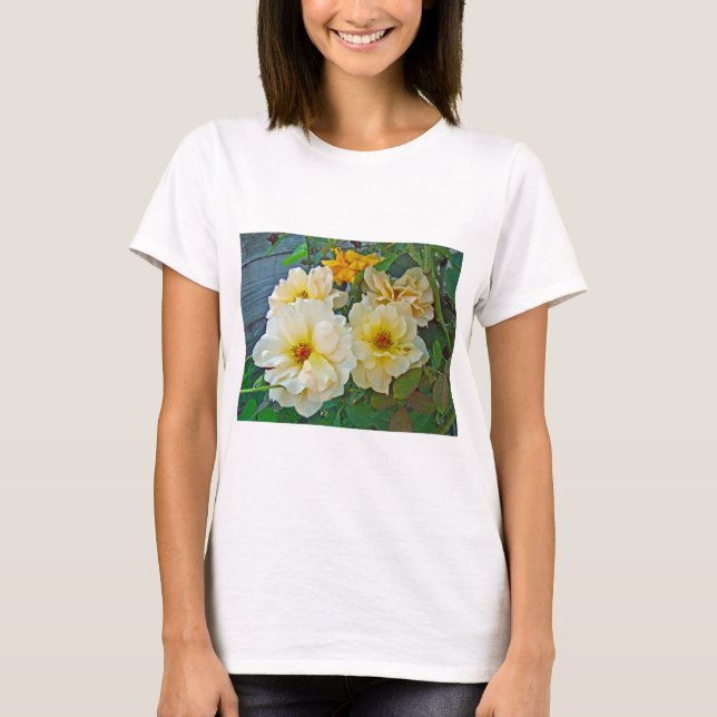 Gul ros t-shirt (Framsida)