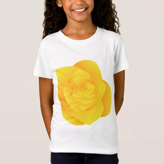 Gul Ros T Shirt (Framsida)