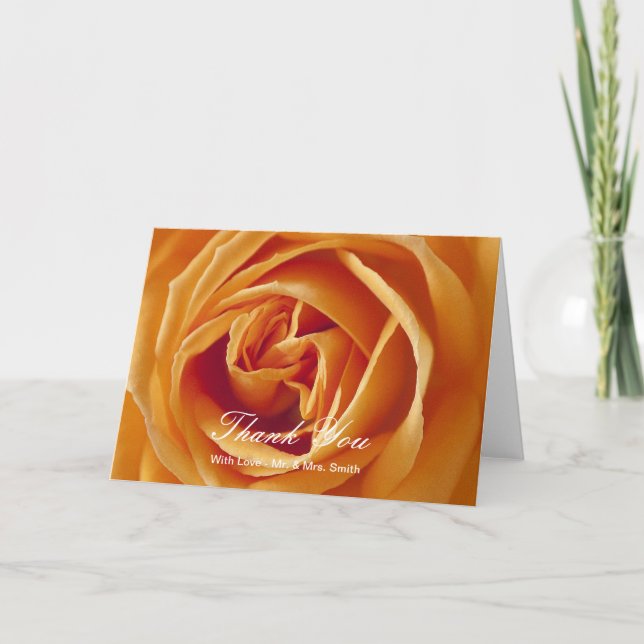 Gul ros Tackkort (Framsida)