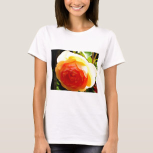 Gul ros tee