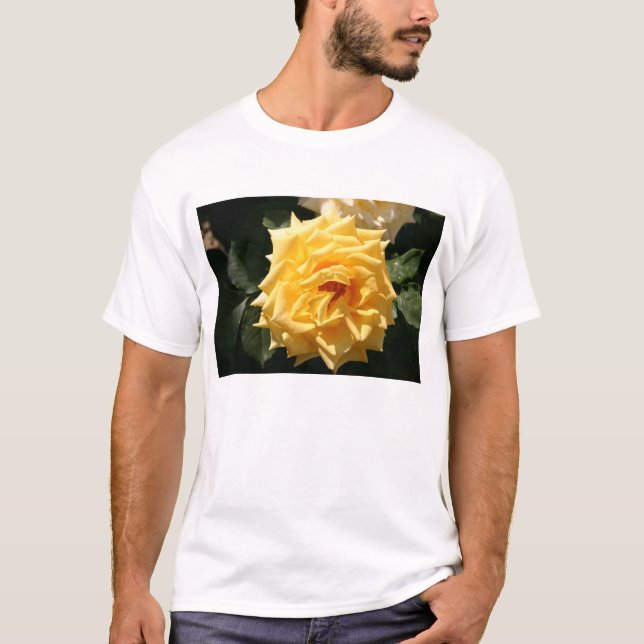 Gul ros tee (Framsida)