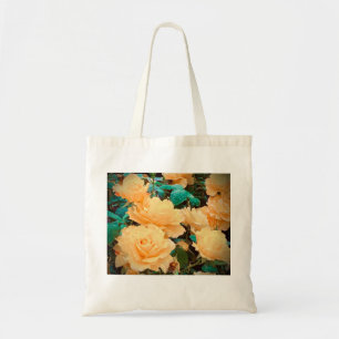Gul ros Tote Bag Tygkasse